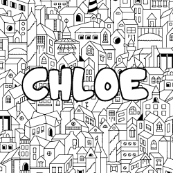 CHLOE - City background coloring
