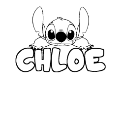 CHLOE - Stitch background coloring