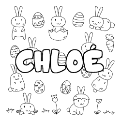 CHLO&Eacute; - Easter background coloring