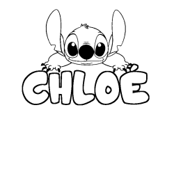 CHLO&Eacute; - Stitch background coloring