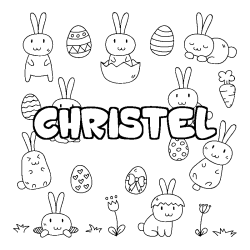 CHRISTEL - Easter background coloring