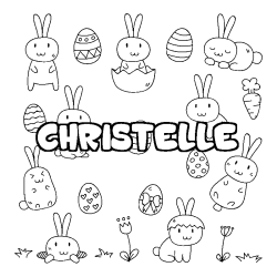 CHRISTELLE - Easter background coloring