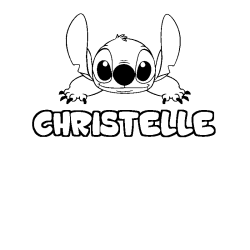 CHRISTELLE - Stitch background coloring