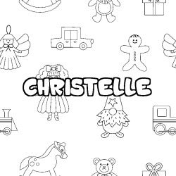 CHRISTELLE - Toys background coloring