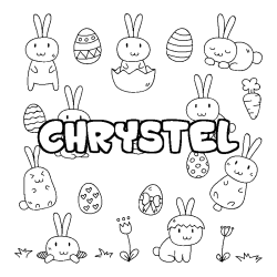CHRYSTEL - Easter background coloring