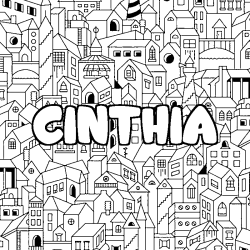 CINTHIA - City background coloring