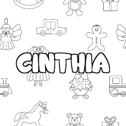 CINTHIA - Toys background coloring