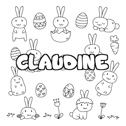 CLAUDINE - Easter background coloring