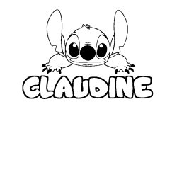 CLAUDINE - Stitch background coloring