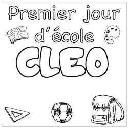 CLEO - School First day background coloring