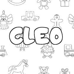 CLEO - Toys background coloring