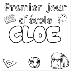CLOE - School First day background coloring