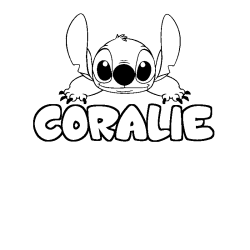 CORALIE - Stitch background coloring