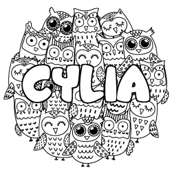 CYLIA - Owls background coloring