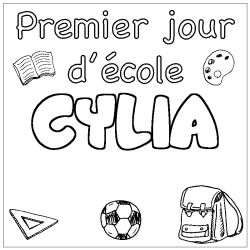 CYLIA - School First day background coloring
