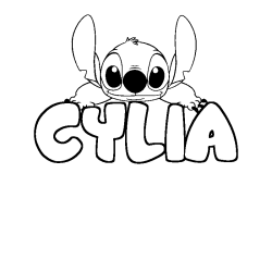 CYLIA - Stitch background coloring