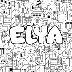 ELYA - City background coloring