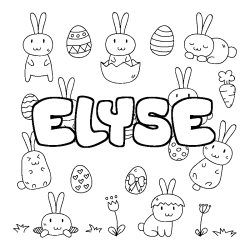 ELYSE - Easter background coloring