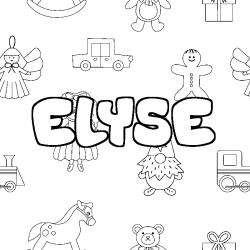 ELYSE - Toys background coloring