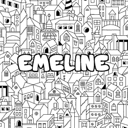 EMELINE - City background coloring