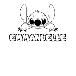 EMMANUELLE - Stitch background coloring