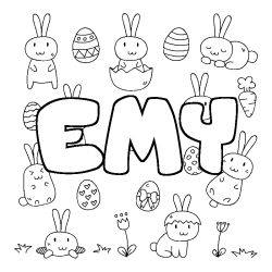 EMY - Easter background coloring