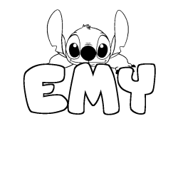 EMY - Stitch background coloring