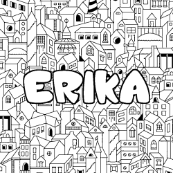 ERIKA - City background coloring