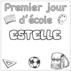 ESTELLE - School First day background coloring