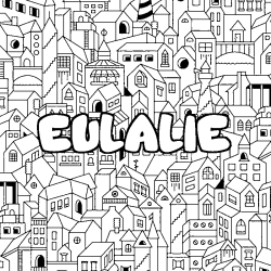 EULALIE - City background coloring