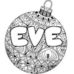 EVE - Christmas tree bulb background coloring