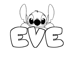 EVE - Stitch background coloring