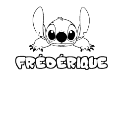 FR&Eacute;D&Eacute;RIQUE - Stitch background coloring