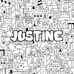 JUSTINE - City background coloring