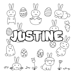 JUSTINE - Easter background coloring