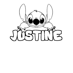 JUSTINE - Stitch background coloring