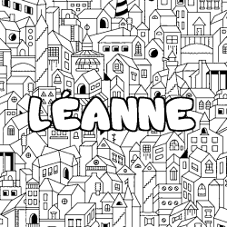 L&Eacute;ANNE - City background coloring