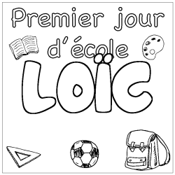 LO&Iuml;C - School First day background coloring