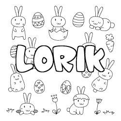 LORIK - Easter background coloring