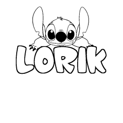 LORIK - Stitch background coloring