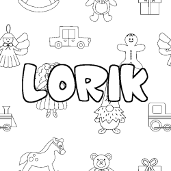 LORIK - Toys background coloring