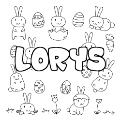 LORYS - Easter background coloring