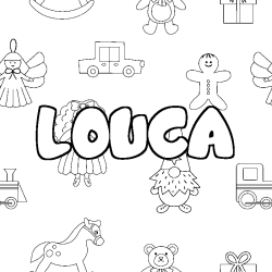 LOUCA - Toys background coloring