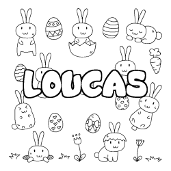 LOUCAS - Easter background coloring