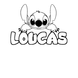 LOUCAS - Stitch background coloring