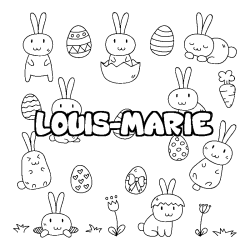 LOUIS-MARIE - Easter background coloring