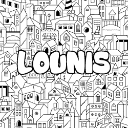 LOUNIS - City background coloring