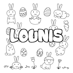 LOUNIS - Easter background coloring