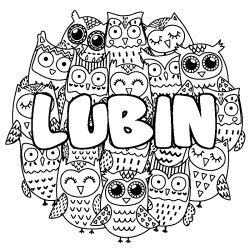 LUBIN - Owls background coloring