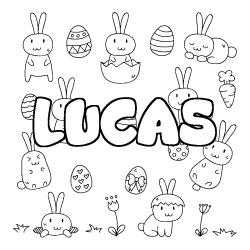 LUCAS - Easter background coloring